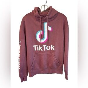 TikTok Hooded Logo Hooded Sweatshirt Hoodie